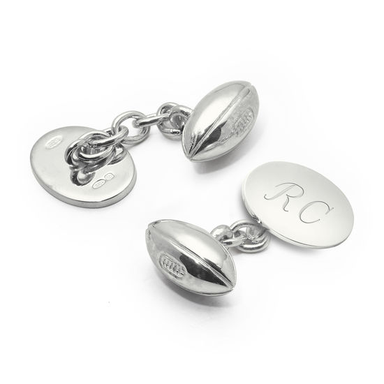 personalised rugby cufflinks