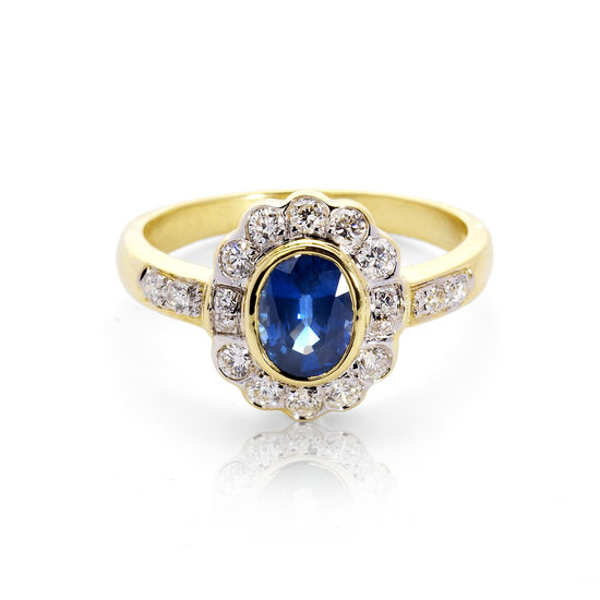 Debutante Sapphire & Diamond Ring from Aspinal of London