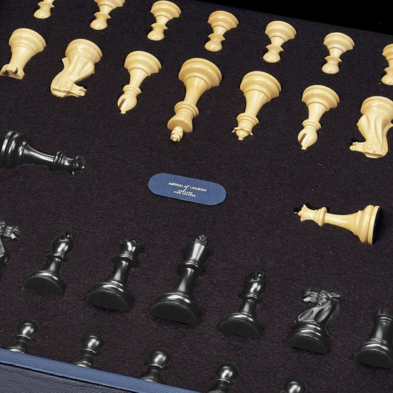 Chess Set in Red from Aspinal of London