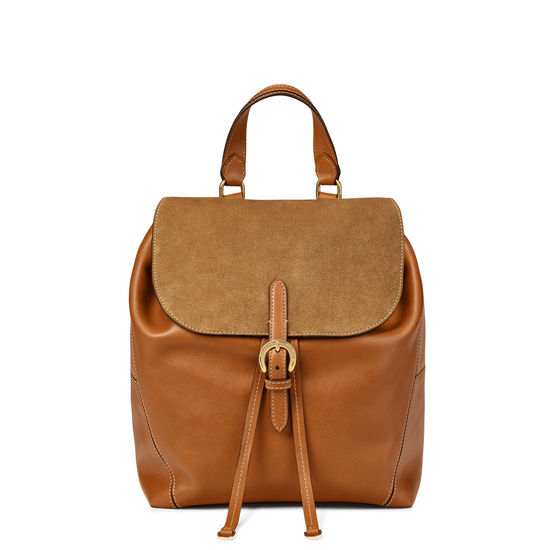 Equestrian Backpack in Smooth Tan Aspinal of London