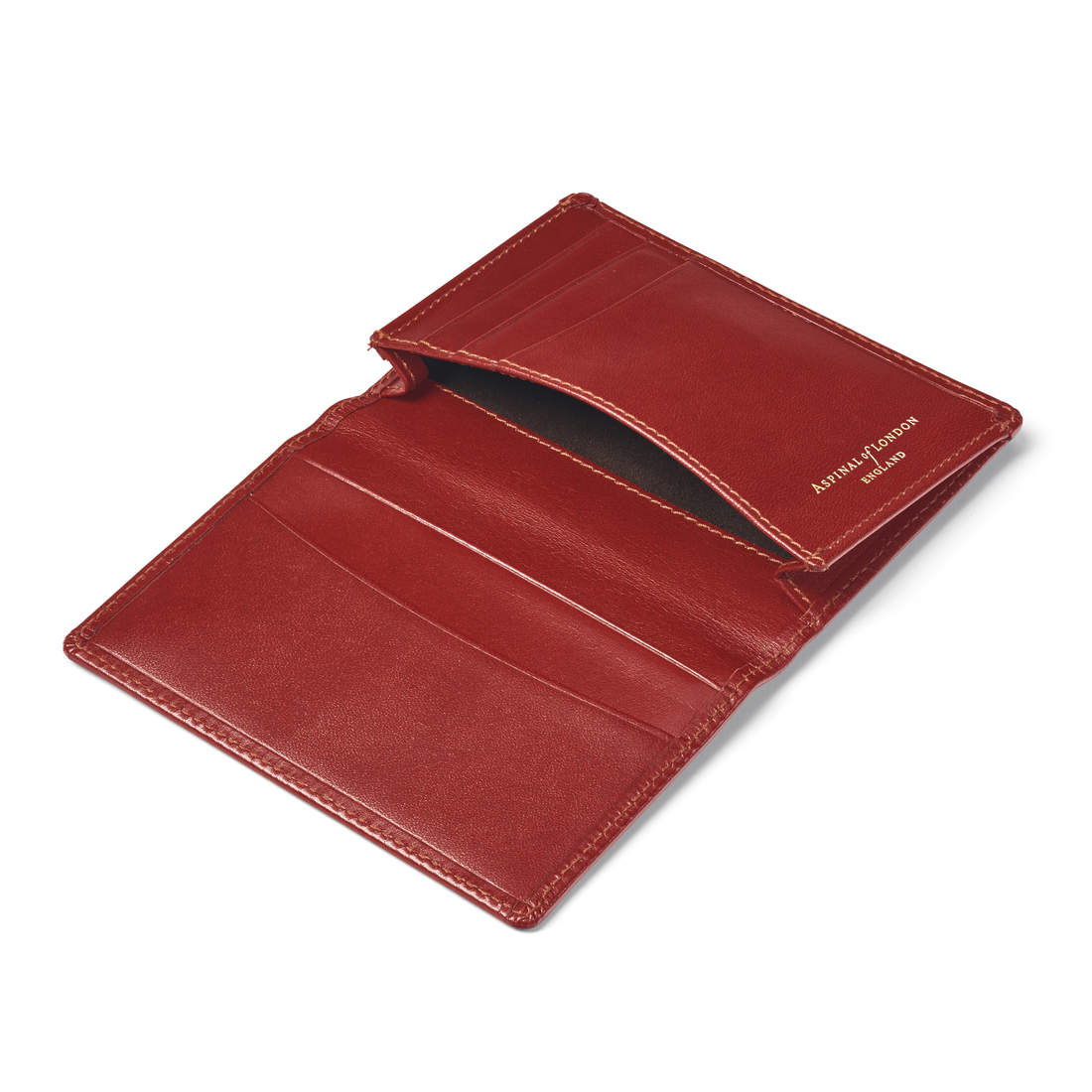 Business Card Holder in Smooth Cognac Aspinal of London