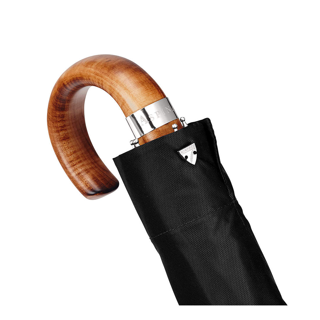 Luxury Compact Automatic Umbrella Black Umbrellas Aspinal